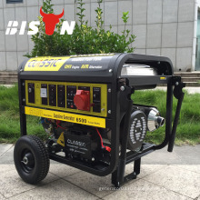 BISON CHINA TaiZhou 5kw Electric Start Портативный воздушный охладитель 13 л.с. Бензиновый генератор с воздушным охлаждением